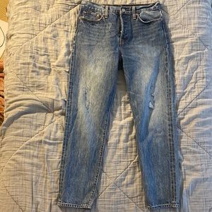 Levi’s Women’s Distressed Dark Wash Jeans